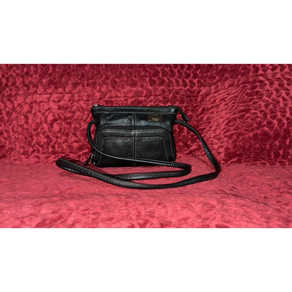 TIGNANELLO CROSSBODY PURSE - BLACK LEATHER